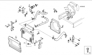 Furtun radiator Iveco Daily III motor 2278 cmc (poz.4)