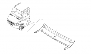 Traversa inferioara parbriz Iveco Daily III