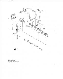 Senzor presiune rampa injectie motor 1,9 DDiS Suzuki (poz.2)