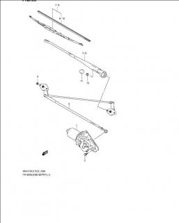 Mecanism stergatori parbriz fara motor Suzuki Jimny