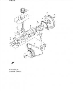 Segmenti STD  piston motor 1,3 16V Suzuki (pe piston)