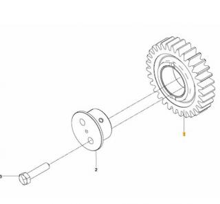 Pinion intermediar distributie motor Man 6.9TD