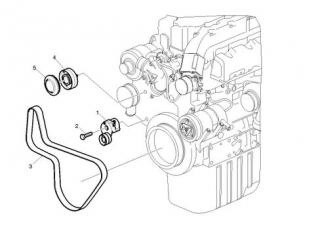 Curea transmisie 10PK1705 Volvo FL motor 7,2 TD DXi