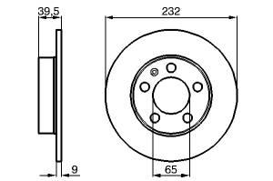 Disc frana spate Golf IV (toate modelele)