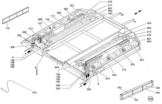 Radiator schimbator pe acoperis clima Mercedes Integro O550 (poz.201)