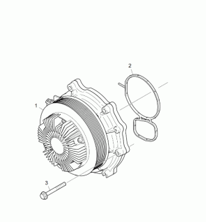 Pompa apa variabila electronica motor DC 13 Scania R Euro 6