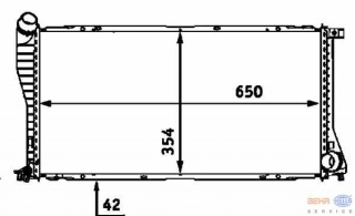 Radiator apa 525d