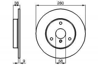 Disc frana fata Smart