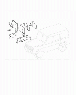 Sticla oglinda G Class (poz.20)