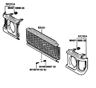 Grila radiator fata neagra Land Cruiser J 7