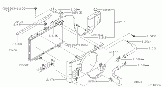 Difuzor radiator Terrano II (poz.21476)