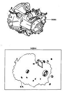 Kit simeringuri CV Rav 4 I (poz.04331A)