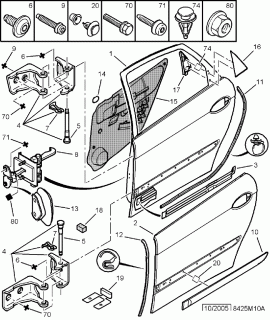 Fata usa din spate Citroen C5 II (poz.2)